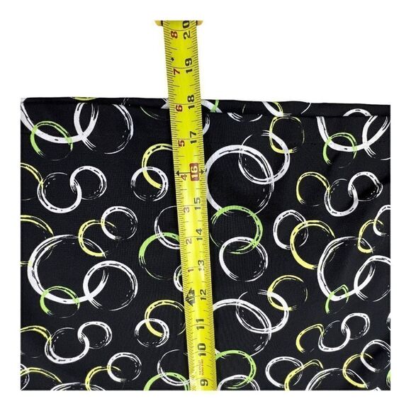 Greg Norman Skort Skirt Women's Large Black Green Circle Print Knit Stretch Golf - Picture 4 of 8
